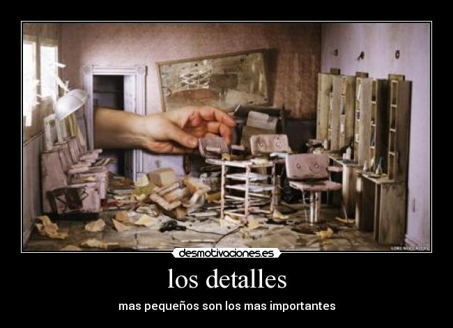 los detalles -