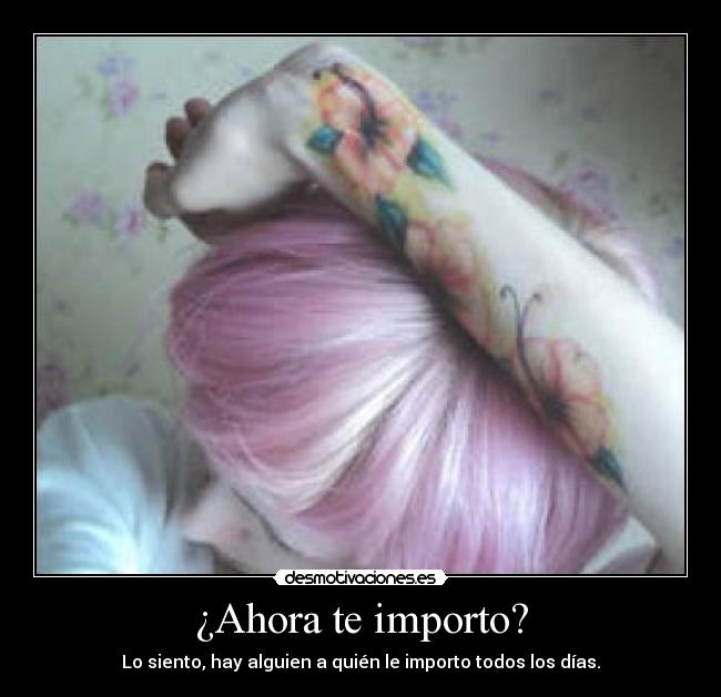 ¿Ahora te importo? - 