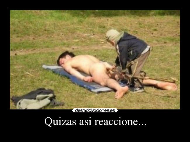 Quizas asi reaccione... - 