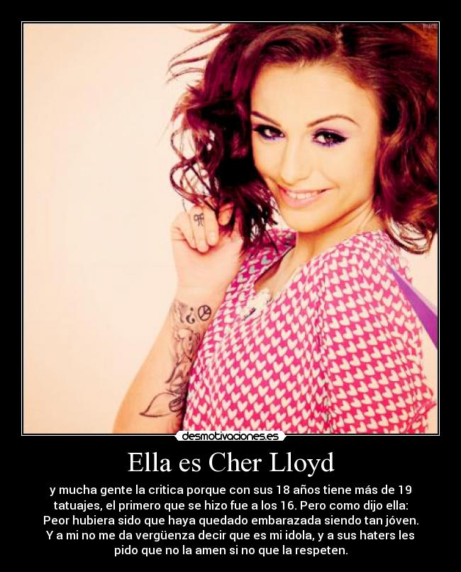 Ella es Cher Lloyd -