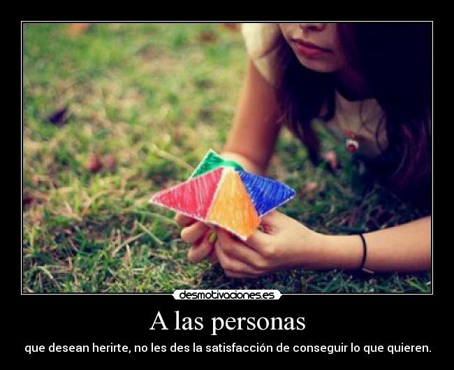 A las personas -