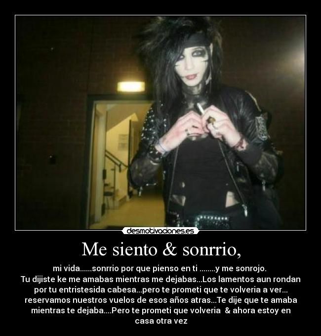 Me siento & sonrrio, -