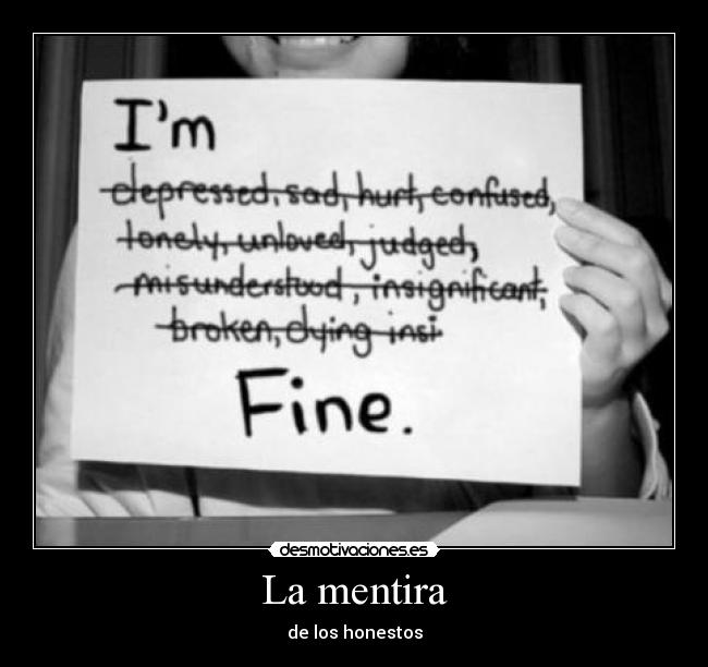 La mentira - de los honestos
