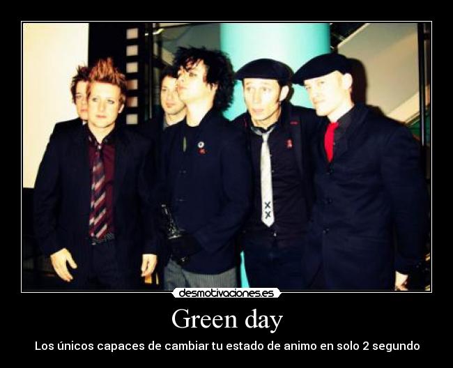 Green day - Los únicos capaces de cambiar tu estado de animo en solo 2 segundo