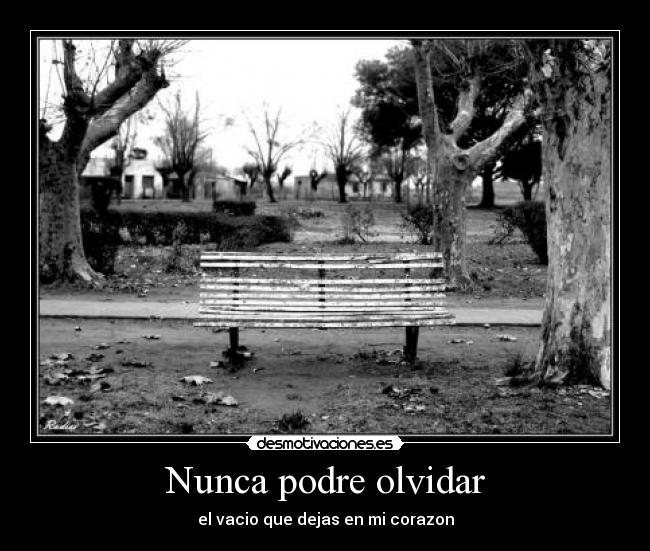 Nunca podre olvidar -