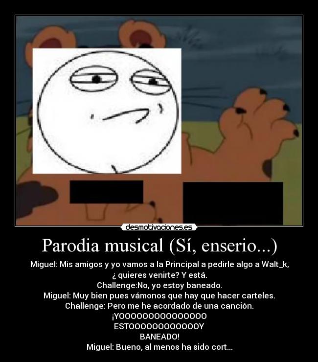 carteles challengeacceptedd esta baneado porque votar los carteles desmotivaciones