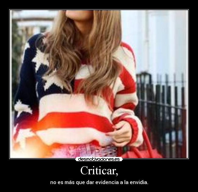 Criticar, -