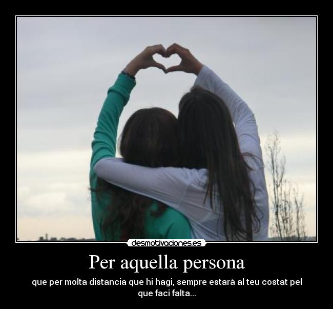 Per aquella persona - 