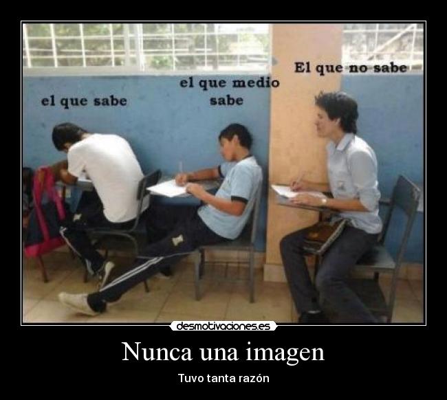 Nunca una imagen -