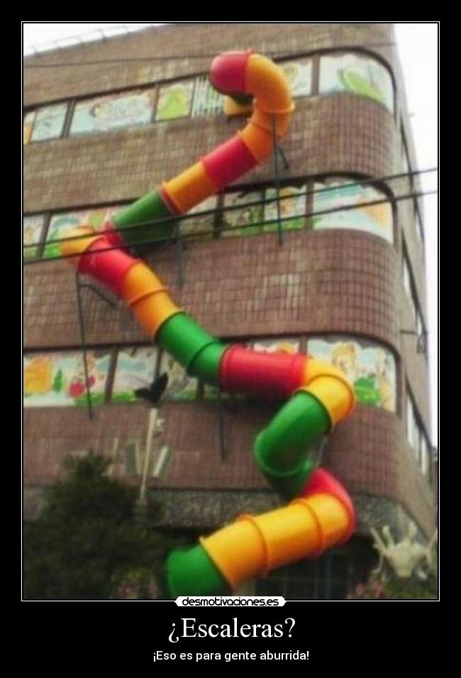 carteles escaleras desmotivaciones