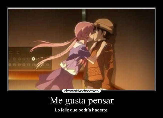 carteles mirai nikki yukkii yuno ftatr desmotivaciones