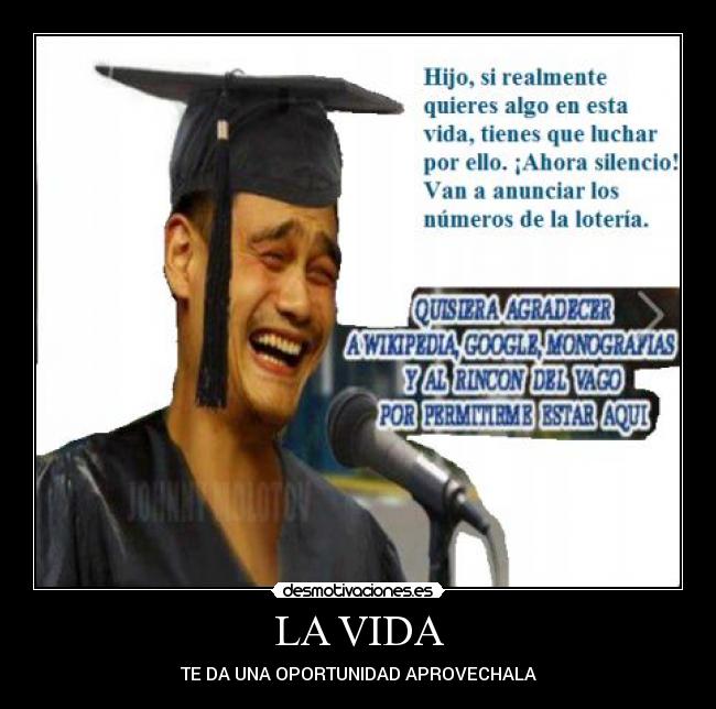LA VIDA - TE DA UNA OPORTUNIDAD APROVECHALA