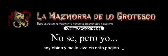 No se, pero yo... - 
