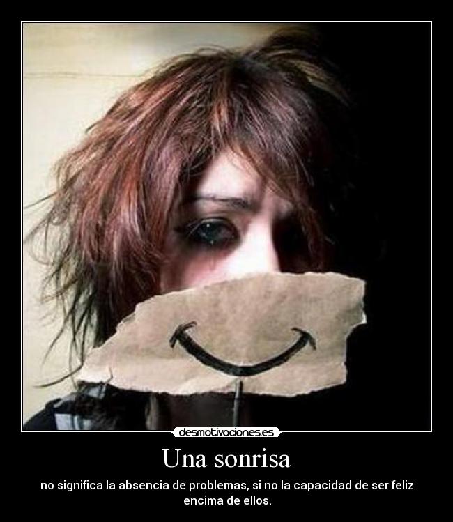 Una sonrisa -