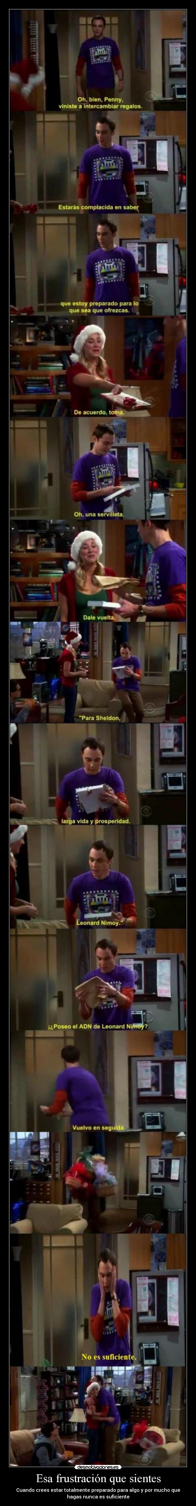 Esa frustración que sientes -