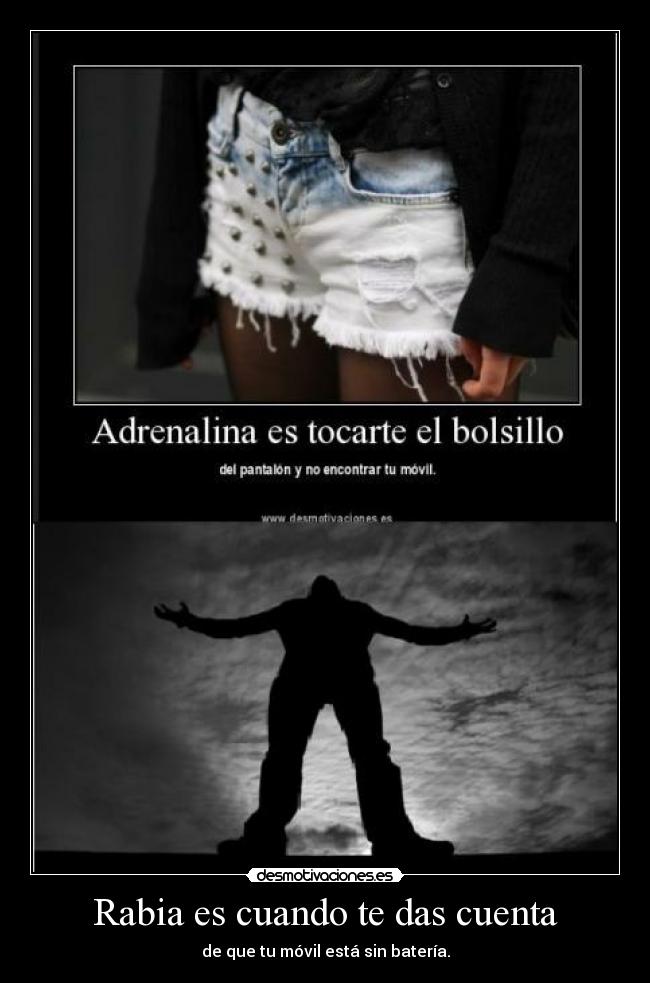 Rabia es cuando te das cuenta -