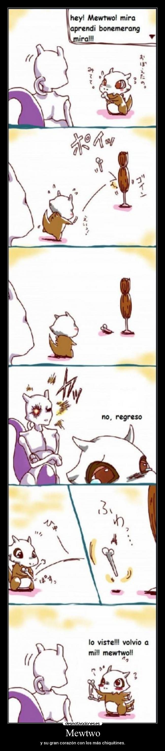 Mewtwo - y su gran corazón con los más chiquitines.