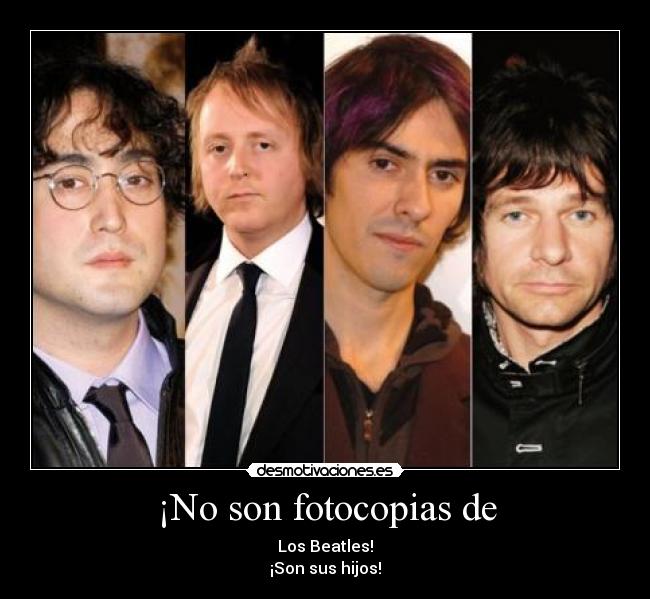 carteles los hijos los beatles desmotivaciones