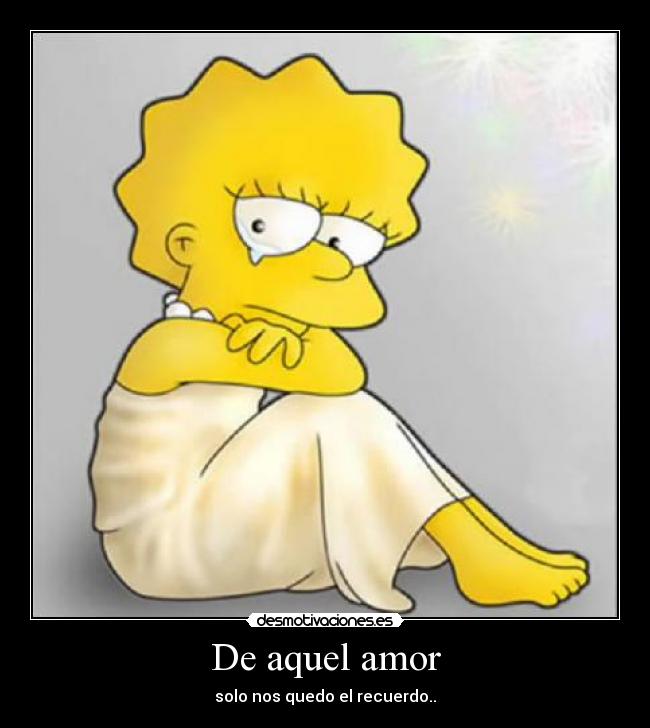 De aquel amor - solo nos quedo el recuerdo..