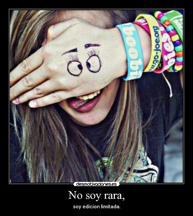 No soy rara, - 