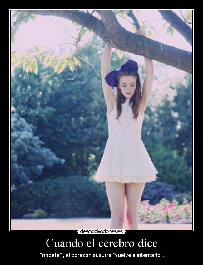Cuando el cerebro dice -