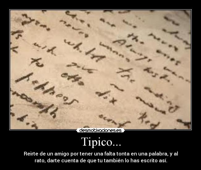 Tipico... -