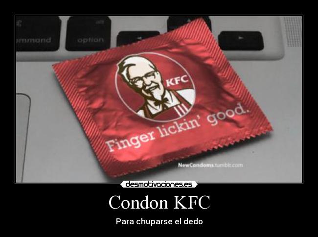 Condon KFC - Para chuparse el dedo