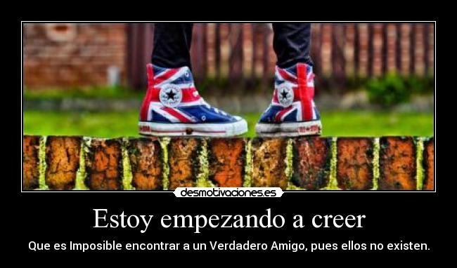 Estoy empezando a creer - 