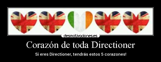 Corazón de toda Directioner - Si eres Directioner, tendrás estos 5 corazones!