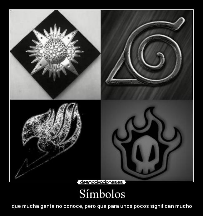 carteles anime gray man naruto fairy tail bleach simbolos otaku manga desmotivaciones