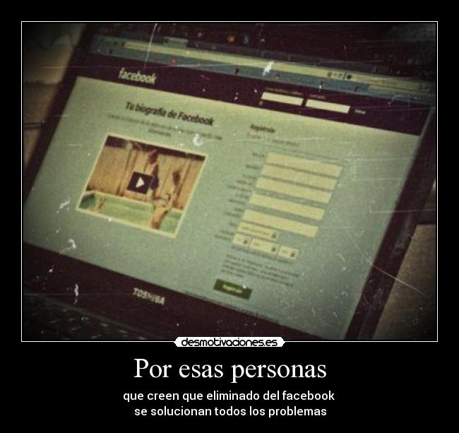 Por esas personas -