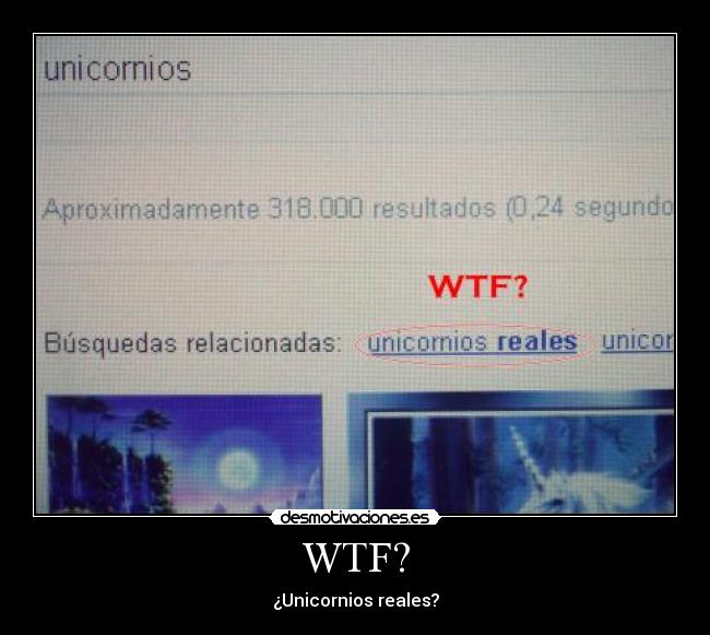 WTF? - ¿Unicornios reales?