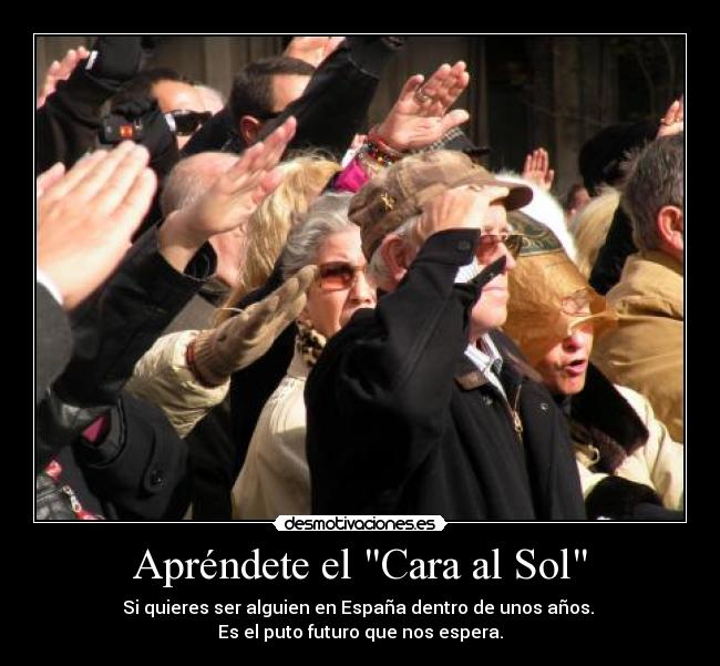 carteles fascismo rafael rando cara sol desmotivaciones