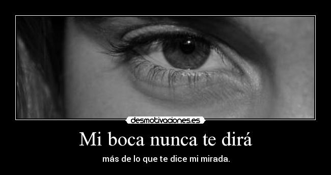 Mi boca nunca te dirá -