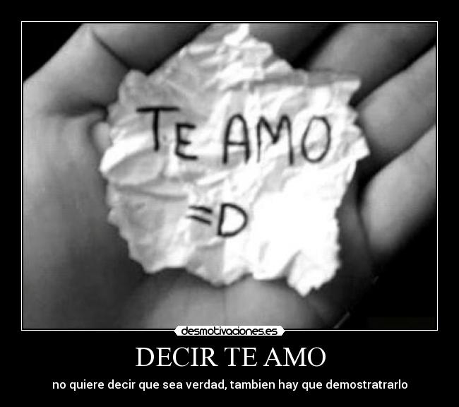 DECIR TE AMO - 