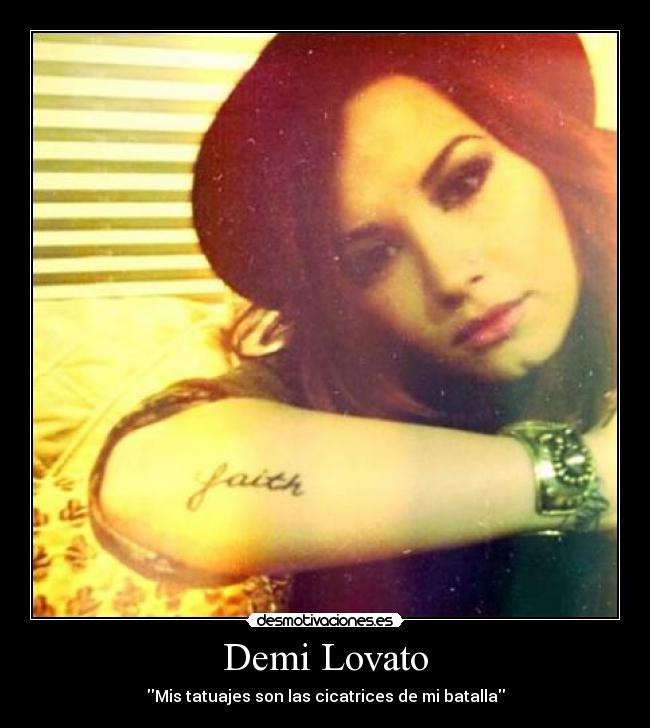 Demi Lovato - Mis tatuajes son las cicatrices de mi batalla