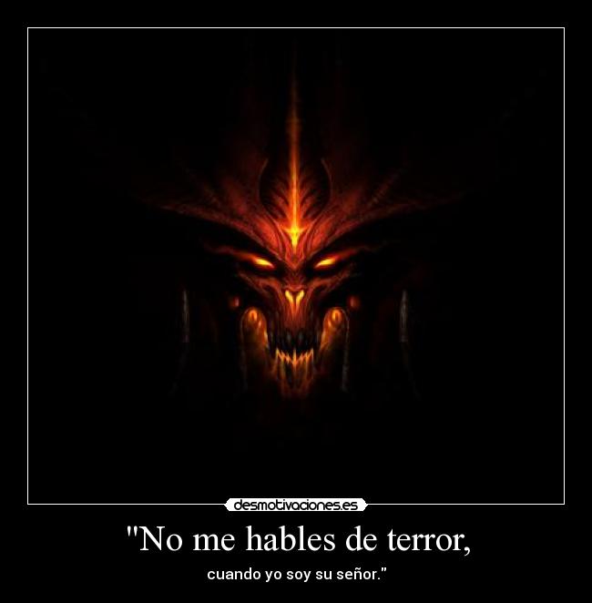 carteles videojuegos diablo senor del terror desmotivaciones