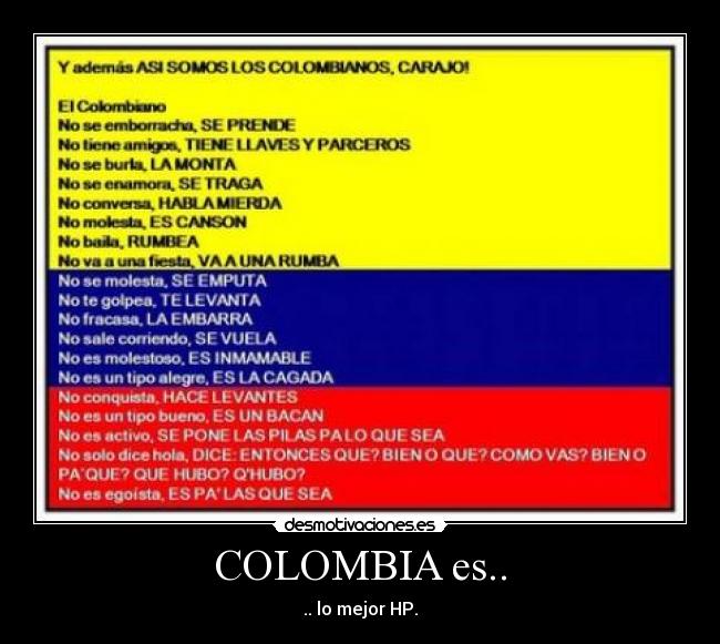 COLOMBIA es.. - .. lo mejor HP.