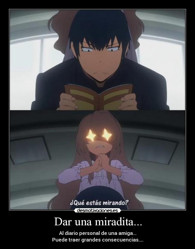 Dar una miradita... -