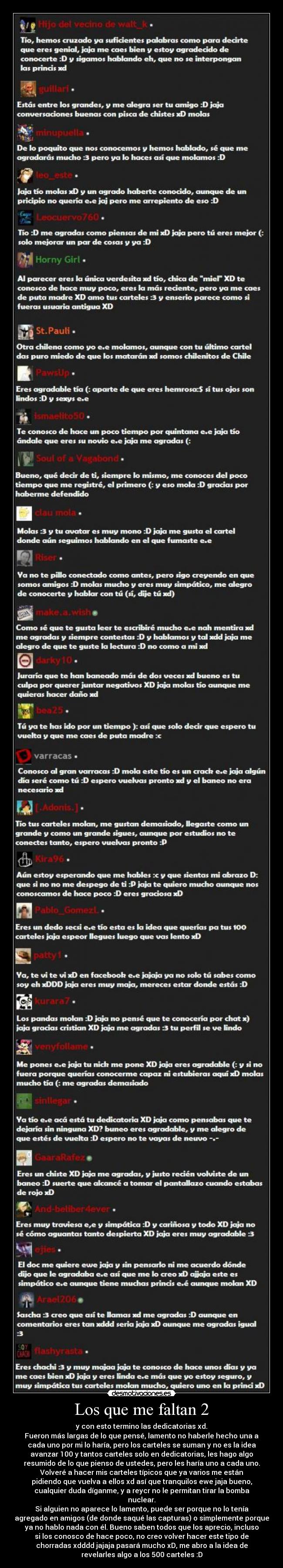 Los que me faltan 2 - 