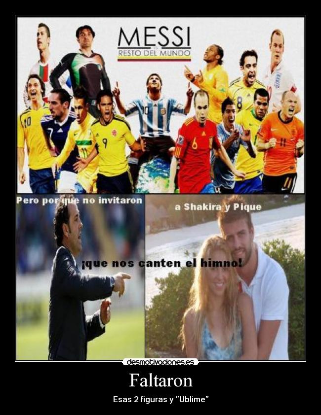 Faltaron - Esas 2 figuras y Ublime