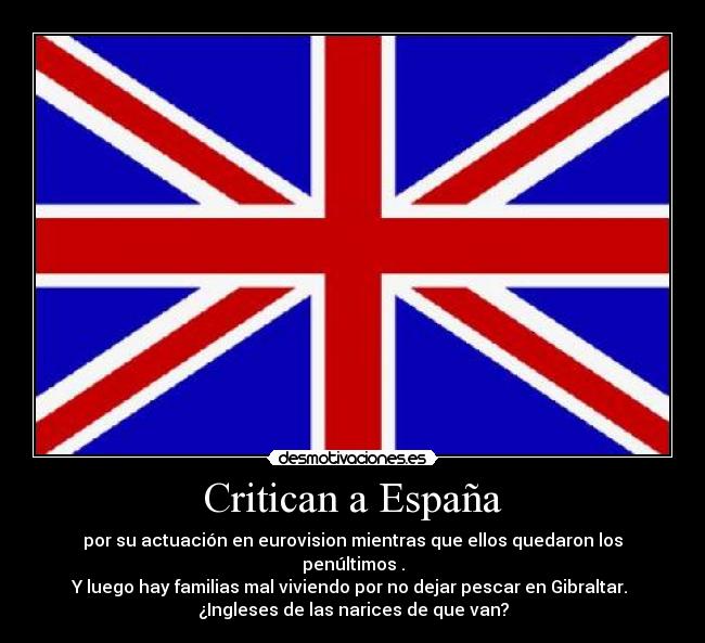 carteles espana ingleses gibraltar eurovision desmotivaciones