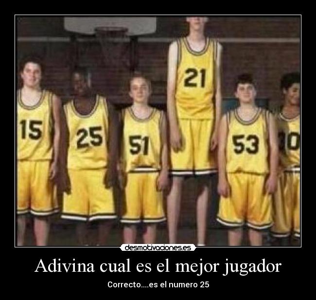 Adivina cual es el mejor jugador -