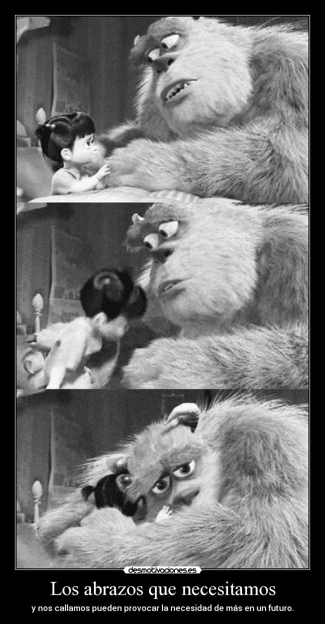 carteles abrazos hush hush need hug desmotivaciones