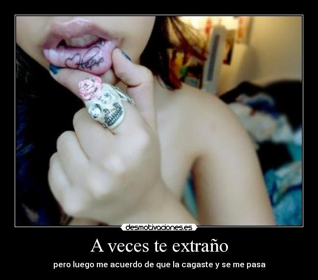 A veces te extraño -