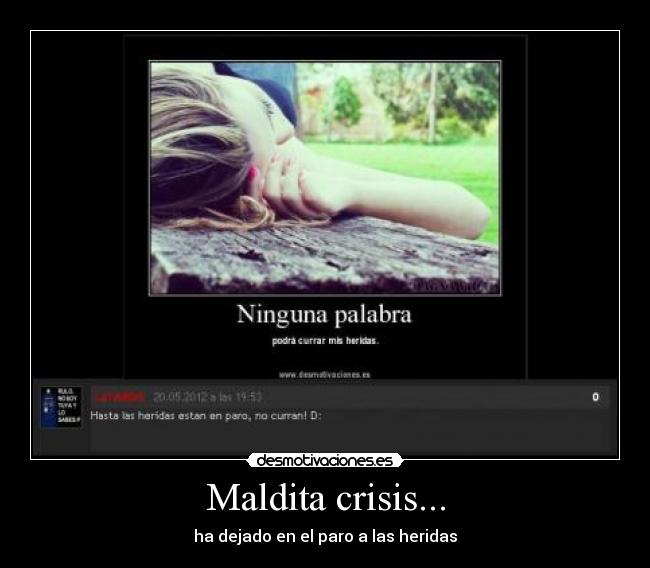 Maldita crisis... - 