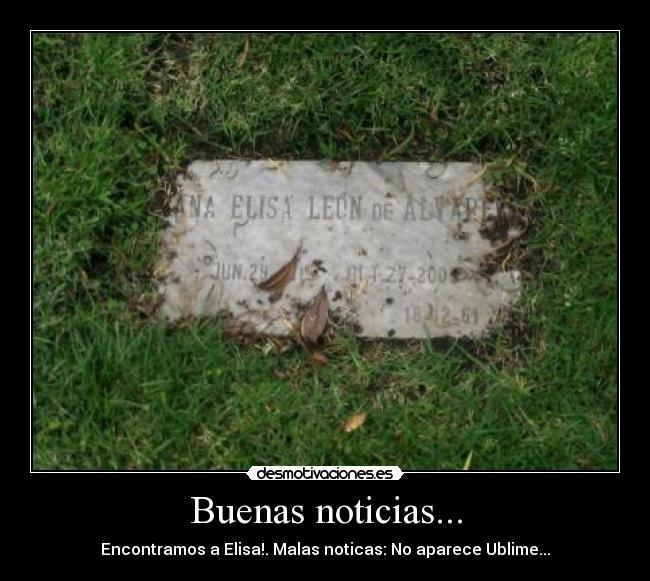 Buenas noticias... - 