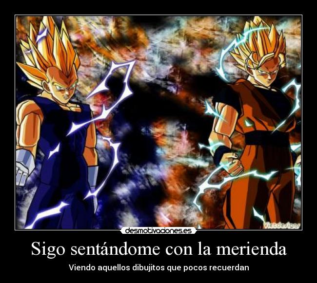 Sigo sentándome con la merienda - Viendo aquellos dibujitos que pocos recuerdan