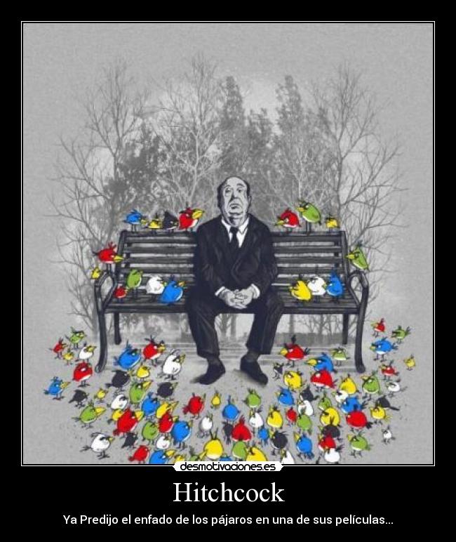 Hitchcock - Ya Predijo el enfado de los pájaros en una de sus películas...