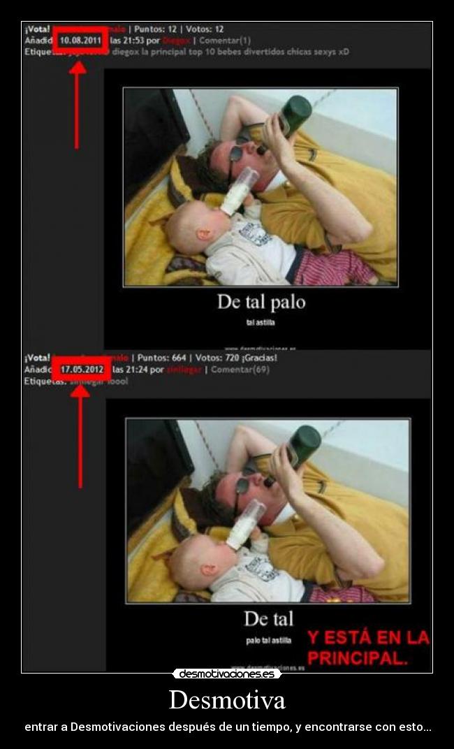 Desmotiva - entrar a Desmotivaciones después de un tiempo, y encontrarse con esto...
